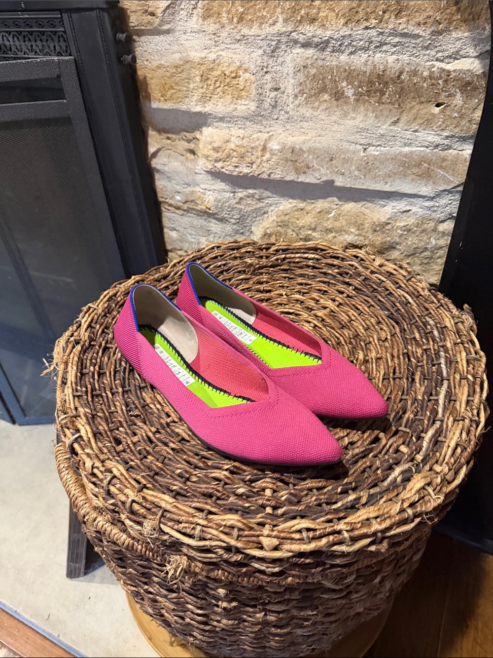 Rothy’s Women's Pink Pointed-Toe Flats Sz 10.5